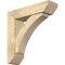 Ekena Millwork Thorton Slat Rough Sawn Bracket w/ Offset Brace, Douglas Fir, 6"W x 22"D x 22"H BKT0604X22X22THR06RDF - alternate 1